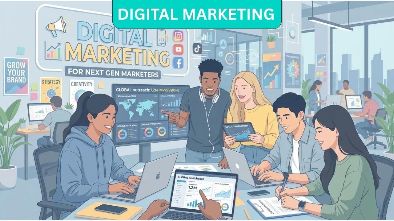 Digital Marketing Team Working Together